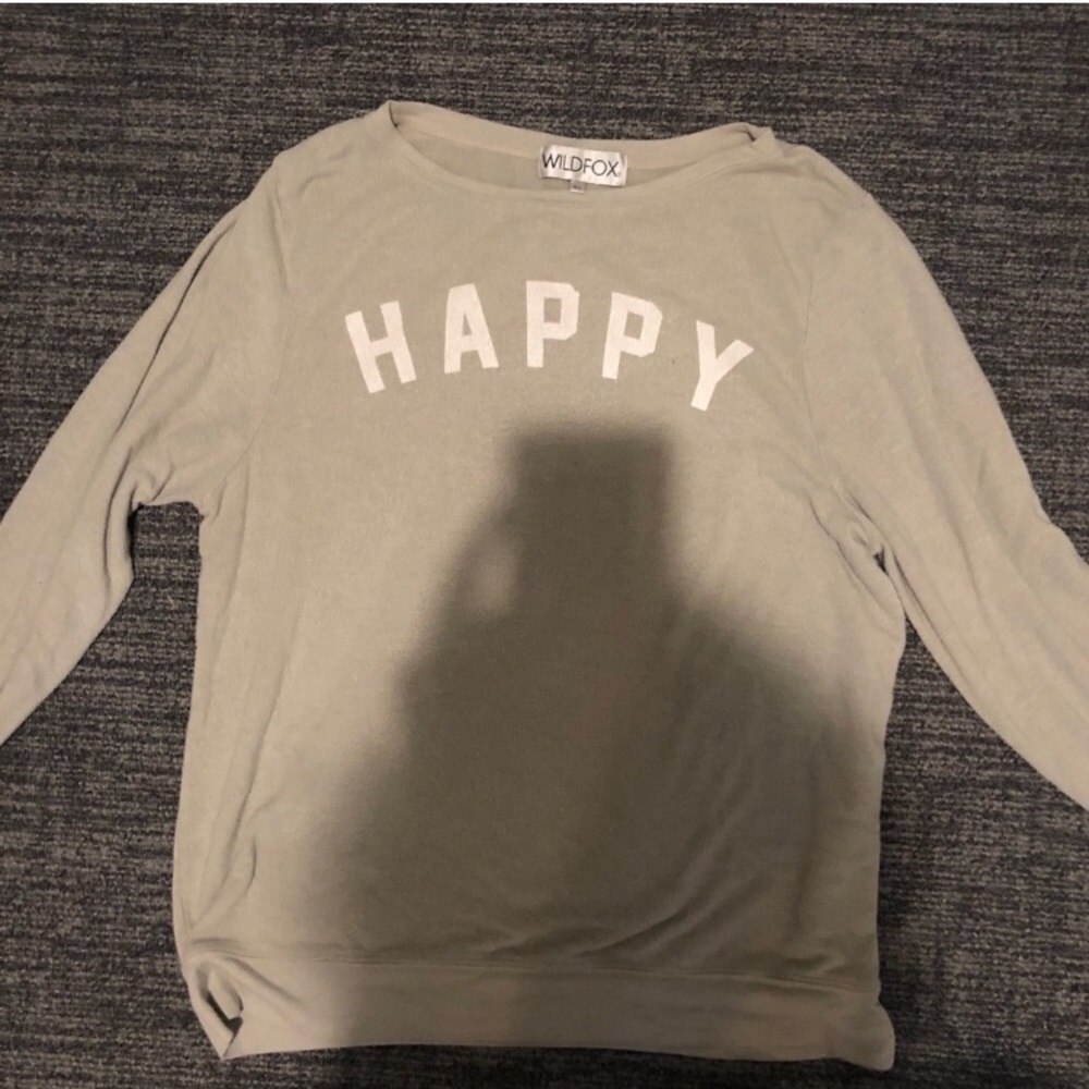 Wildfox HAPPY crew neck